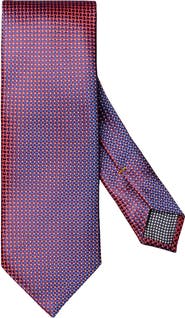 Eton Geometric Jacquard Silk Tie