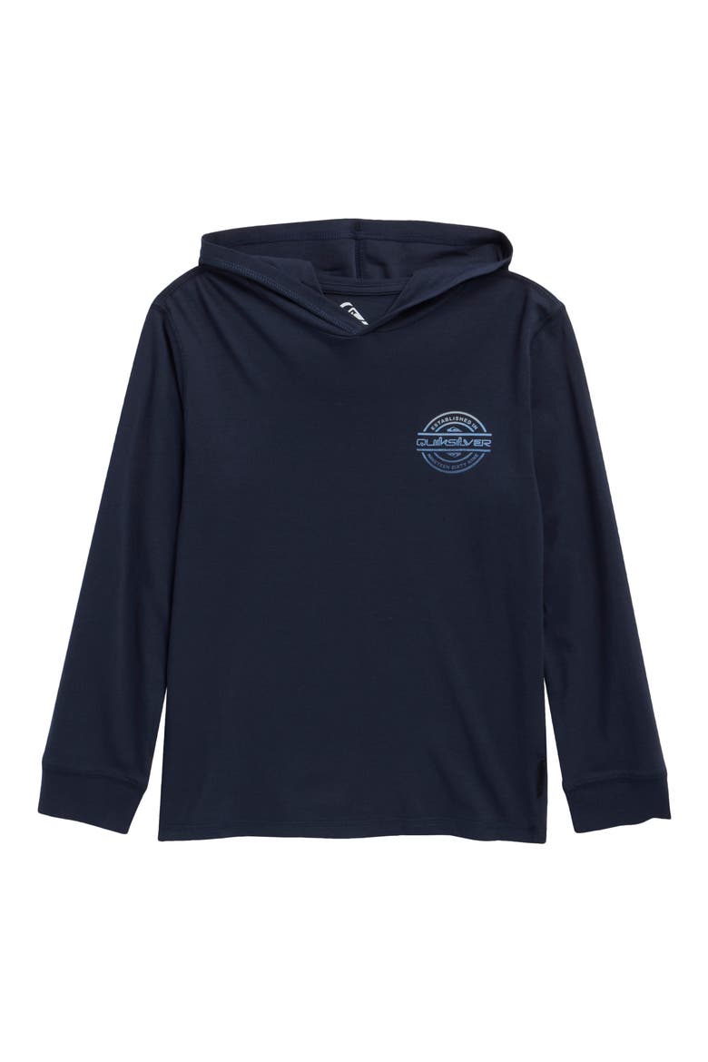 Kids' Long Sleeve Hoodie Top, Main, color, TOTAL ECLIPSE