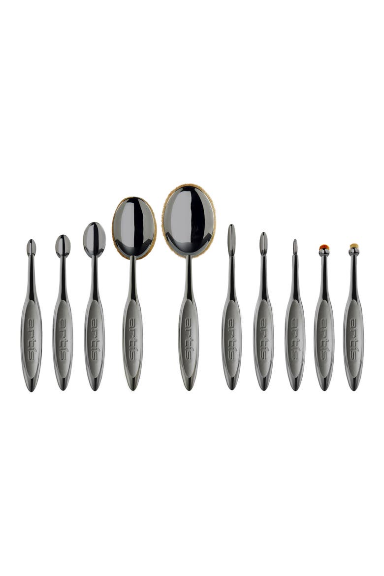 Elite 10-Piece Brush Collection, Alternate, color, SMOKE