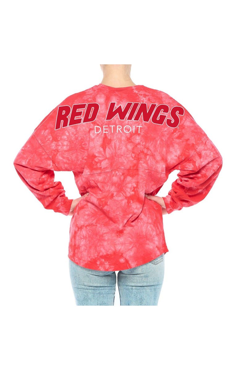 FANATICS Women's Fanatics Branded Red Detroit Red Wings Crystal-Dye Long Sleeve T-Shirt, Alternate, color, 