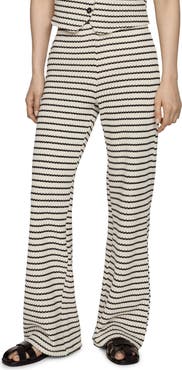 MANGO Nita Knit Straight Leg Pants