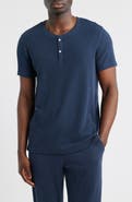 Daniel Buchler Ribbed Henley Pajama T-Shirt