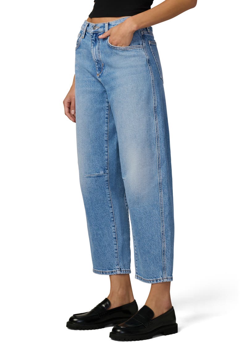 The Wilder High Waist Crop Relaxed Barrel Jeans, Alternate, color, PREVAIL