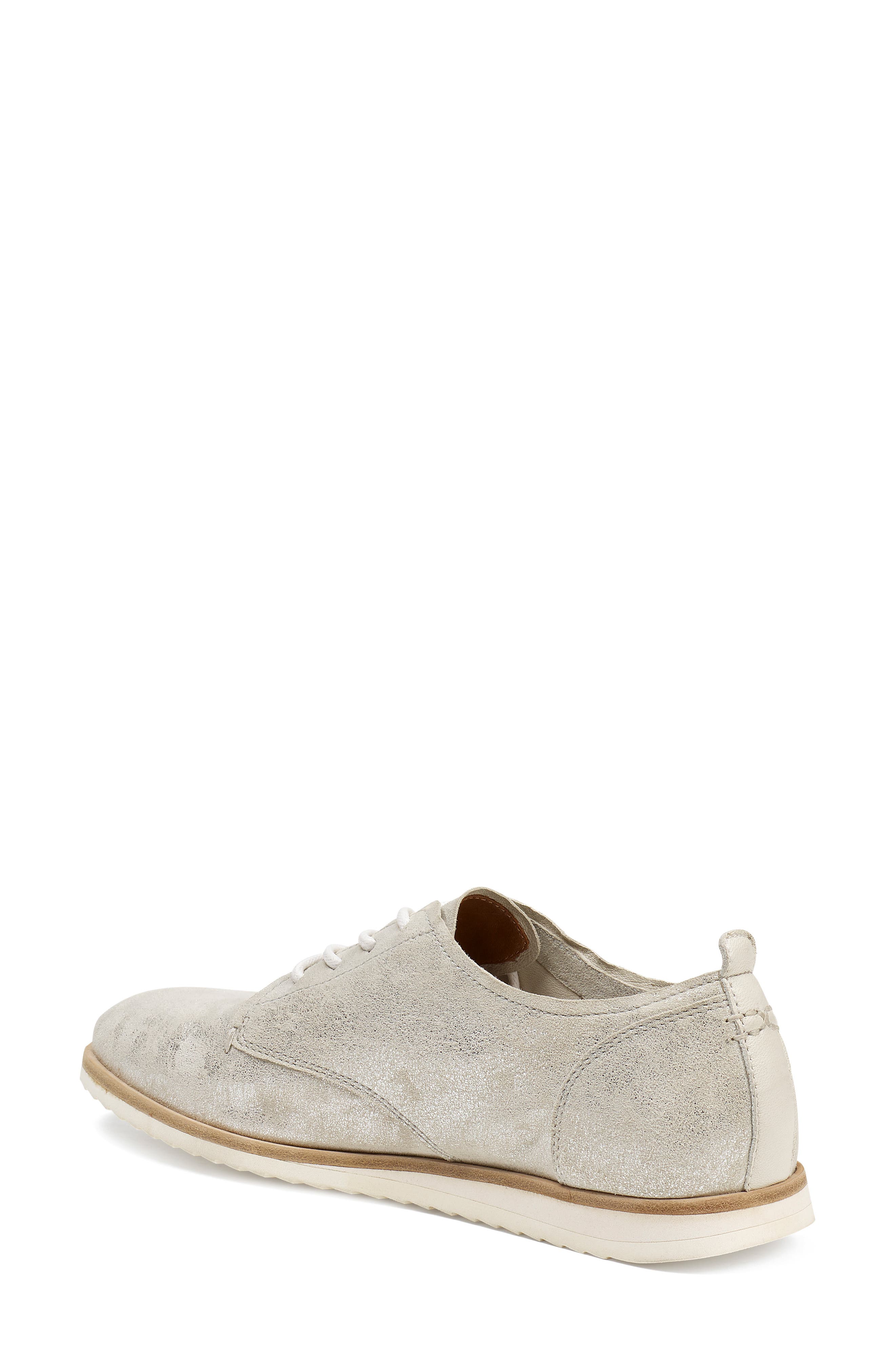 Audrey Lace-Up Derby, Alternate, color, IVORY METALLIC SUEDE