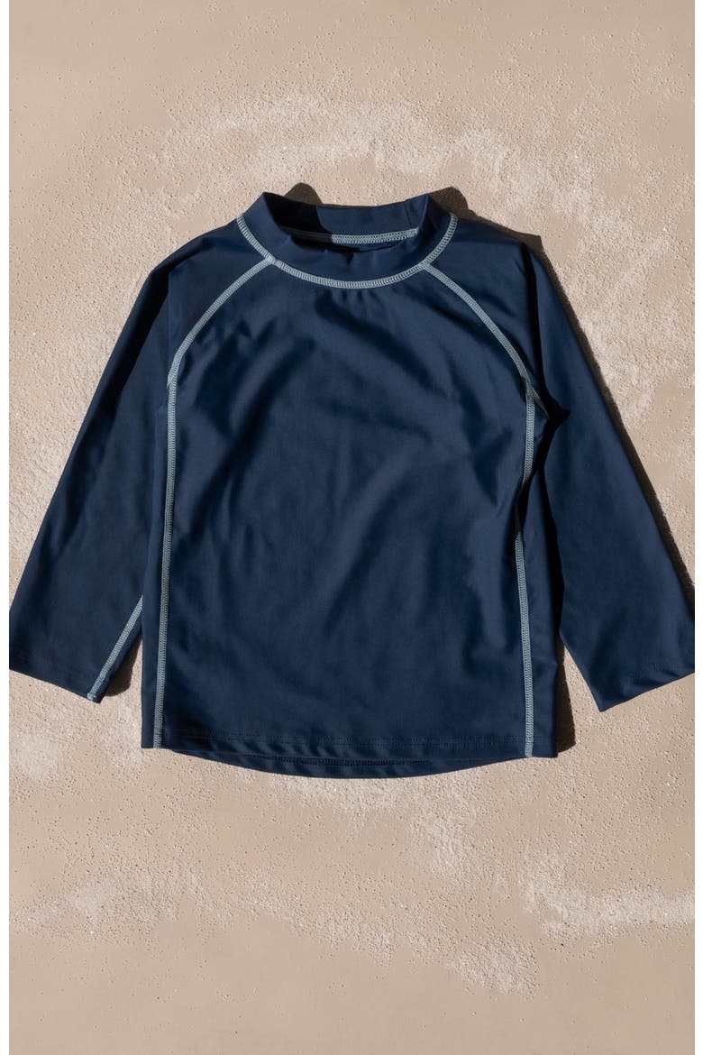 Long Sleeve Rash Guard, UPF 50+ Swim Shirt, Alternate, color, NAVY
