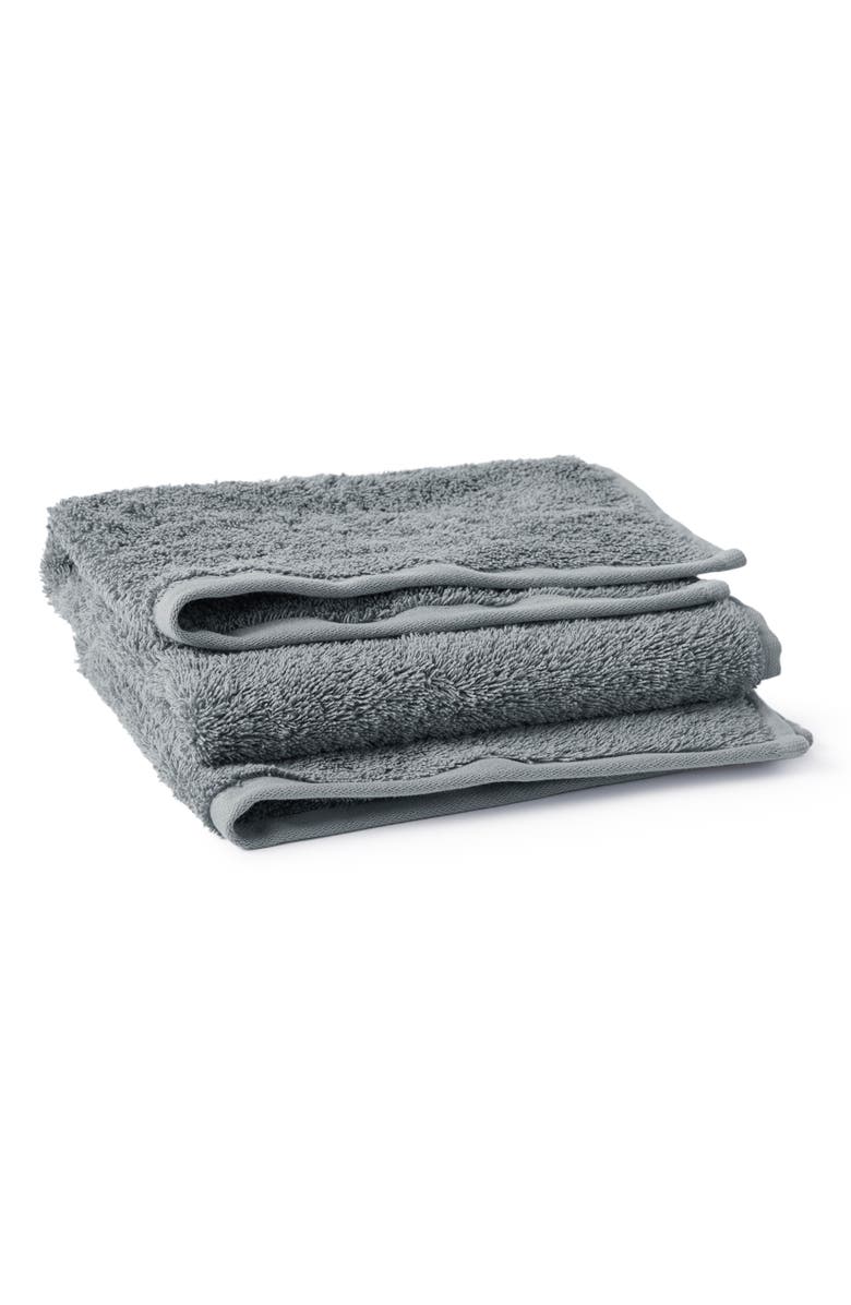 Coyuchi Cloud Loom<sup>™</sup> Organic Cotton Hand Towel, Main, color, Fossil