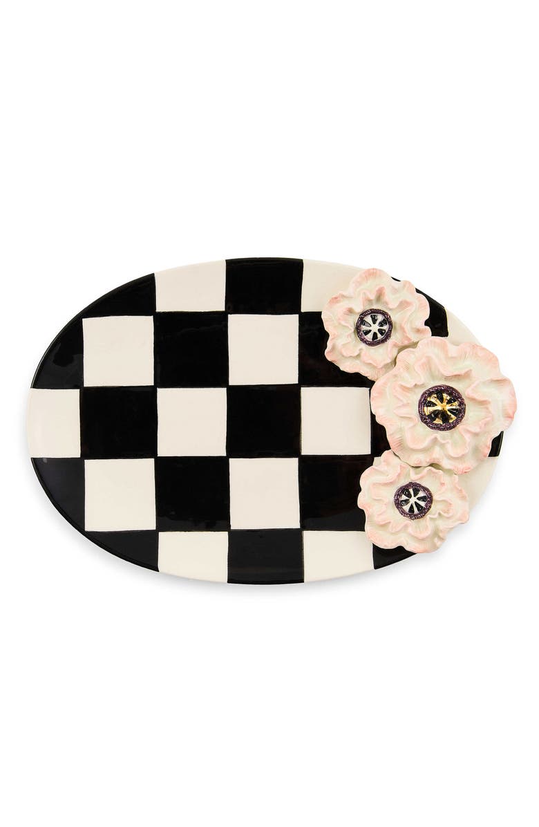 MACKENZIE CHILDS Blush Poppy Trinket Dish, Alternate, color, Black