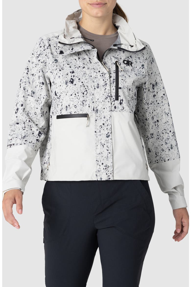 Stratoburst Stretch SE Jacket, Main, color, OYSTER CREEKSIDE PRINT/ OYSTER