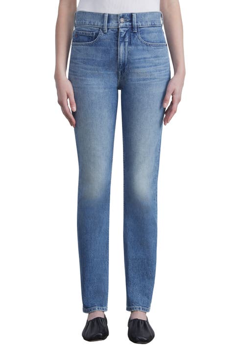 Reeve High Waist Straight Ankle Jeans