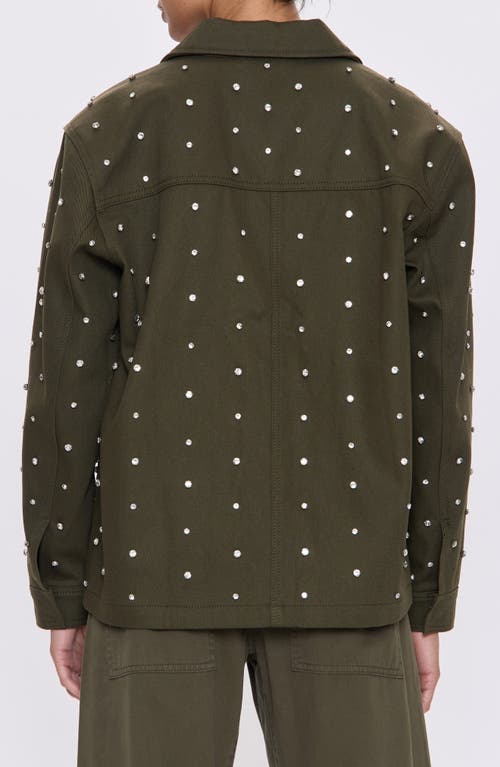 Pistola Cosette Embellished Utility Jacket In Green