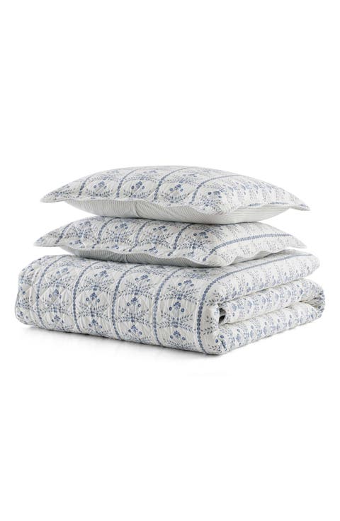 Willa Floral Stripe Quilt