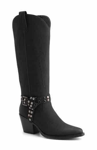 Bridget Faux Leather Knee High Boot