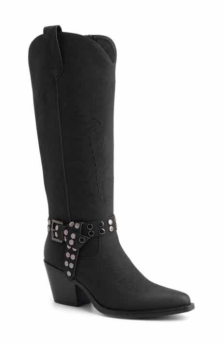 Bridget Faux Leather Knee High Boot