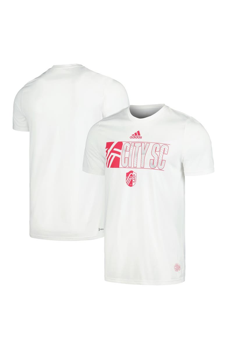 adidas Men's adidas White St. Louis City SC 2024 Jersey Hook AEROREADY T-Shirt, Main, color, White