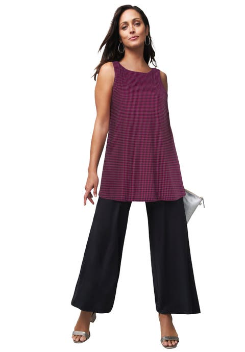 Stretch Knit Tunic Tank (Plus)