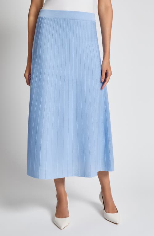Misook Heritage Rib Maxi Skirt In Arctic