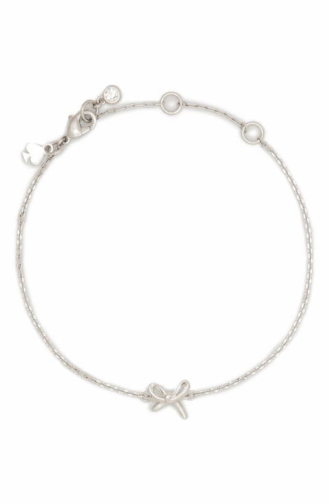 mini bow pendant necklace