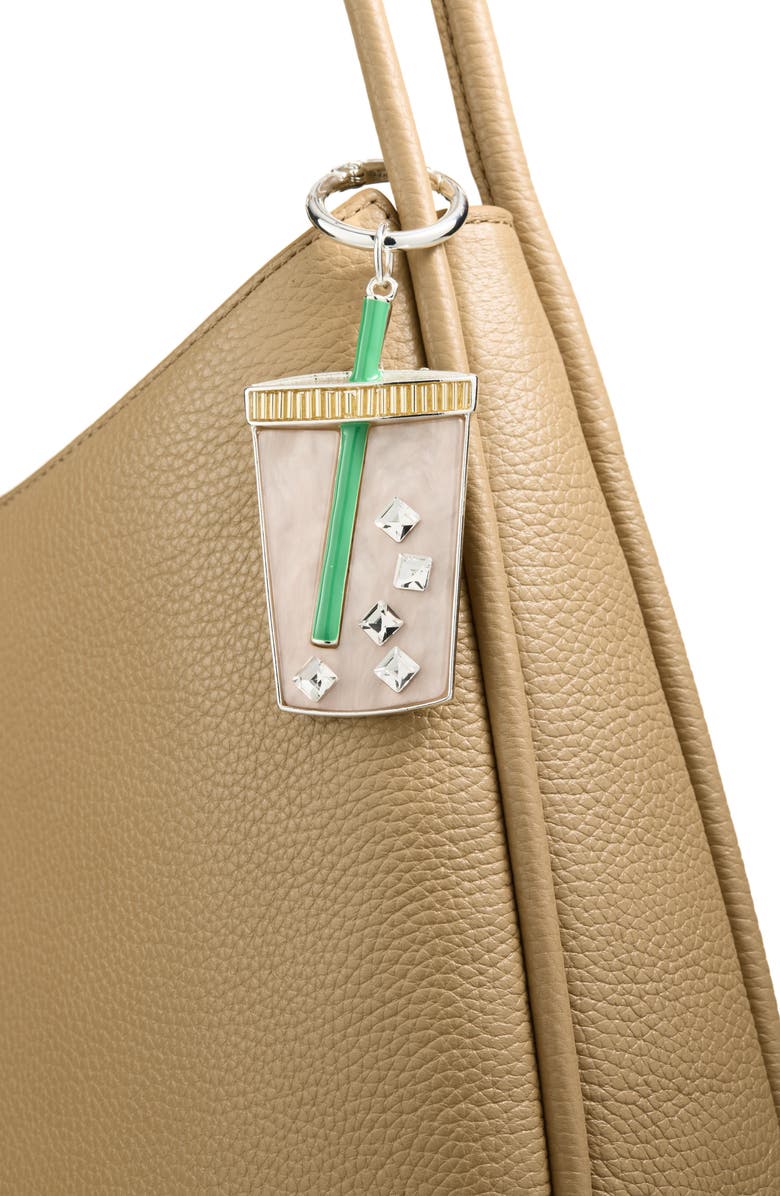 Chelsea28 Iced Coffee Bag Charm, Alternate, color, Brown Multi- Gold