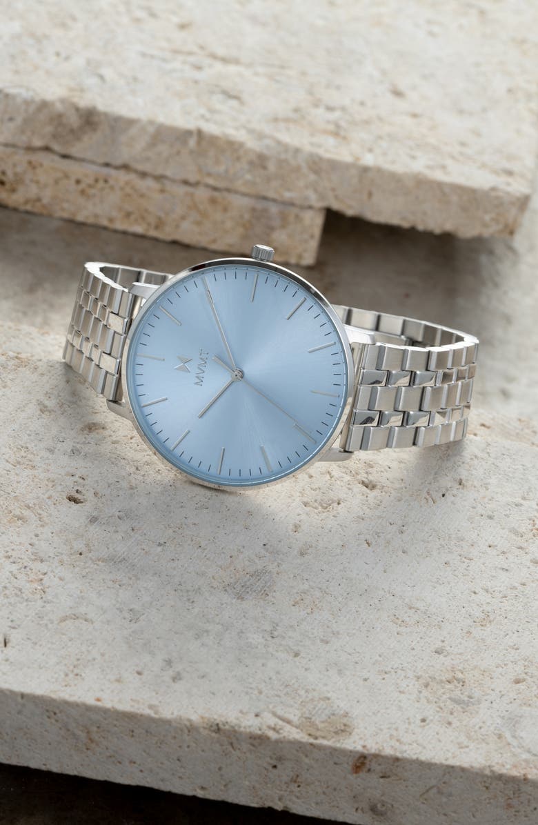 MVMT Legacy Slim Bracelet Watch, 42mm, Alternate, color, Silver