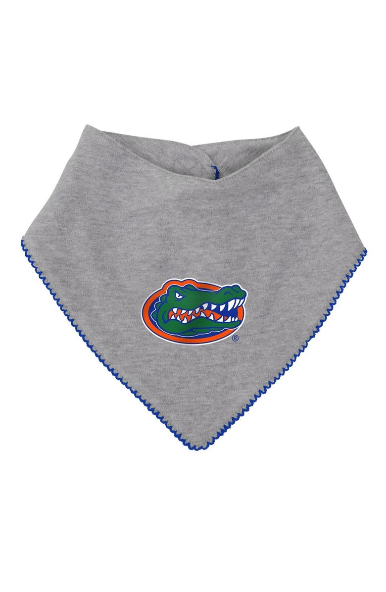 Outerstuff Girls Newborn & Infant Royal/Heather Gray Florida Gators All The Love Bodysuit Bib & Booties Set, Alternate, color,