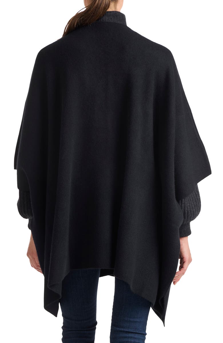 Sofia Cashmere Double Knit Cashmere Cape, Alternate, color, 