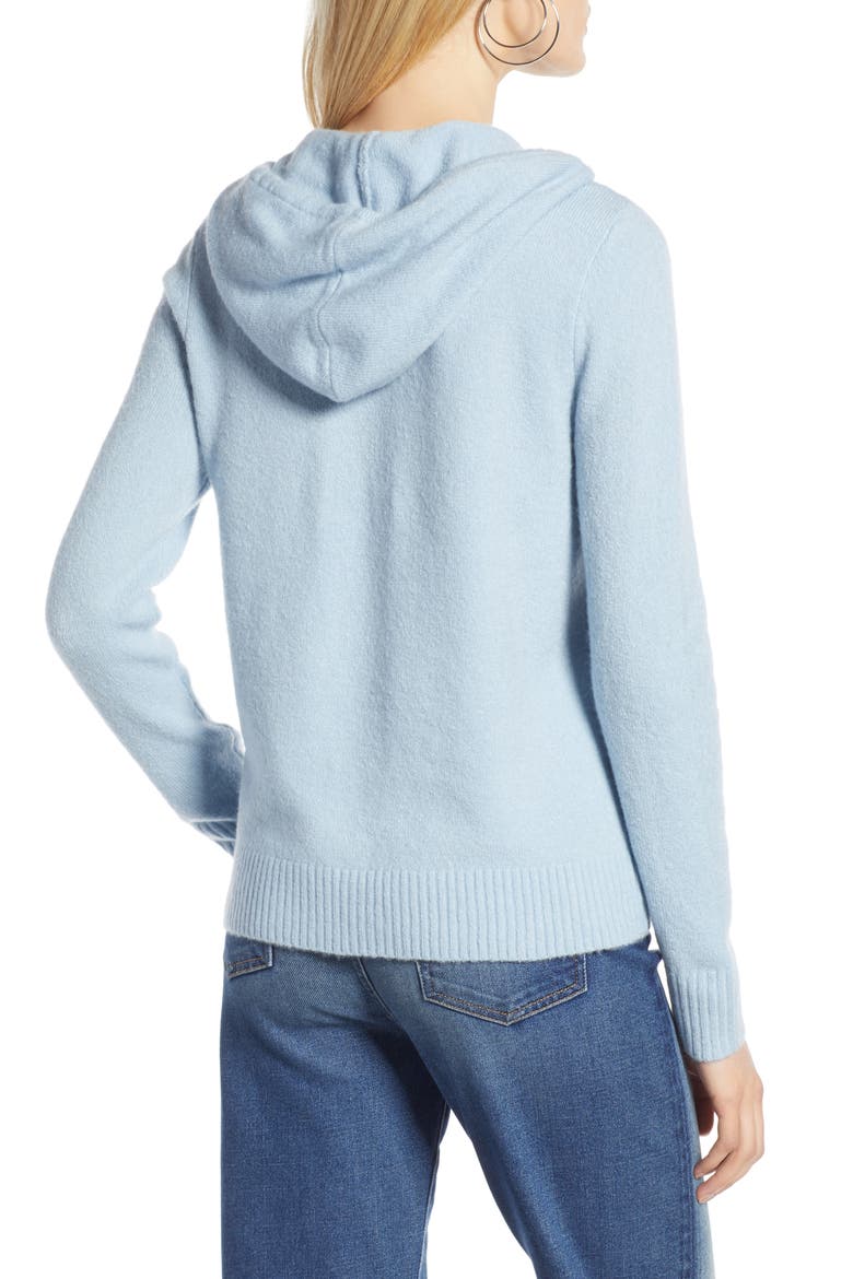 Hoodie Sweater, Alternate, color, BLUE FOG