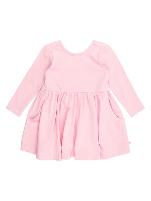 Knit Long Sleeve Twirl Dress (Little Kid))