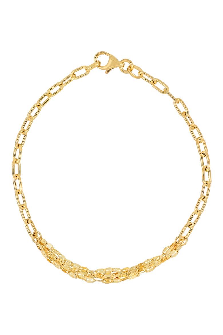 14K Yellow Gold Multilink Chain Bracelet, Main, color, 14K YELLOW GOLD