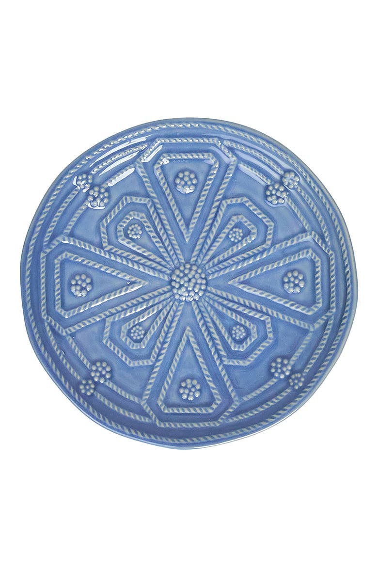 Jardins du Monde Set of 4 Side/Cocktail Plates, Alternate, color, CHAMBRAY
