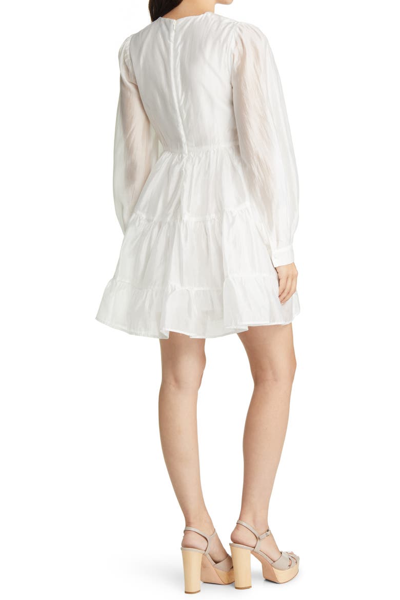 Harlow Long Sleeve Minidress, Alternate, color, IVORY