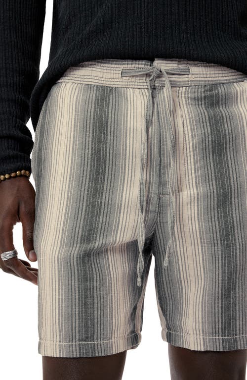 John Varvatos David Drawstring Shorts In Moss
