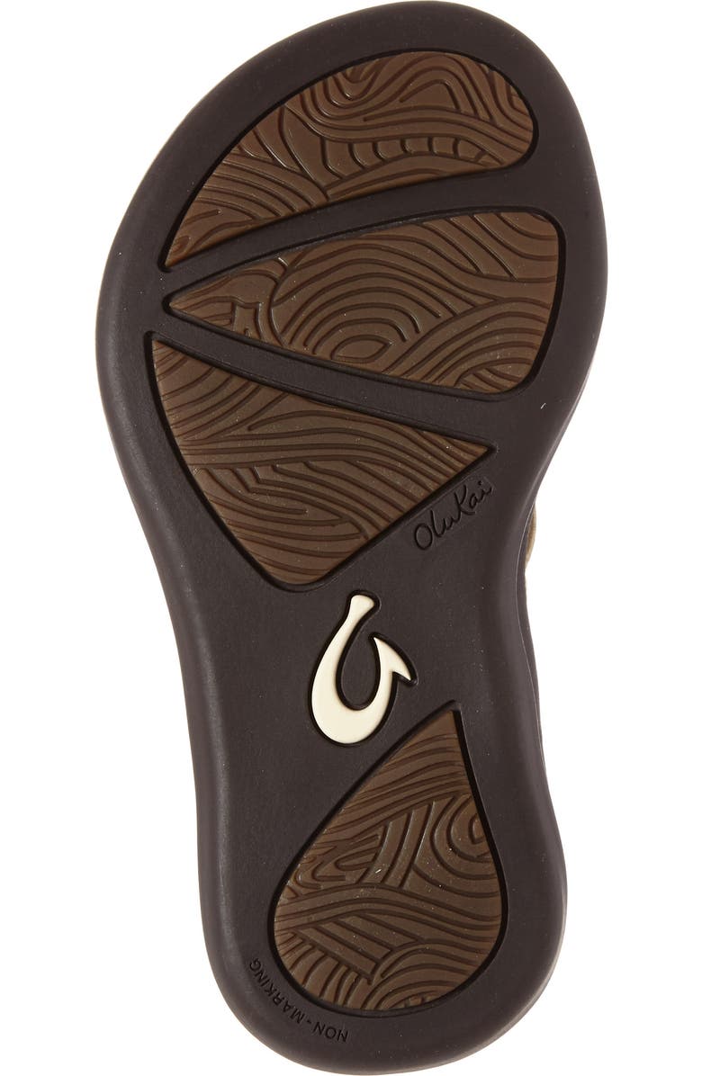OluKai Ho'opio Sandal, Alternate, color, Bubbly/ Dark Java