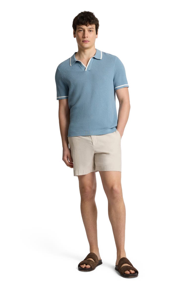 Stretch Linen 6" Short, Main, color, Stone