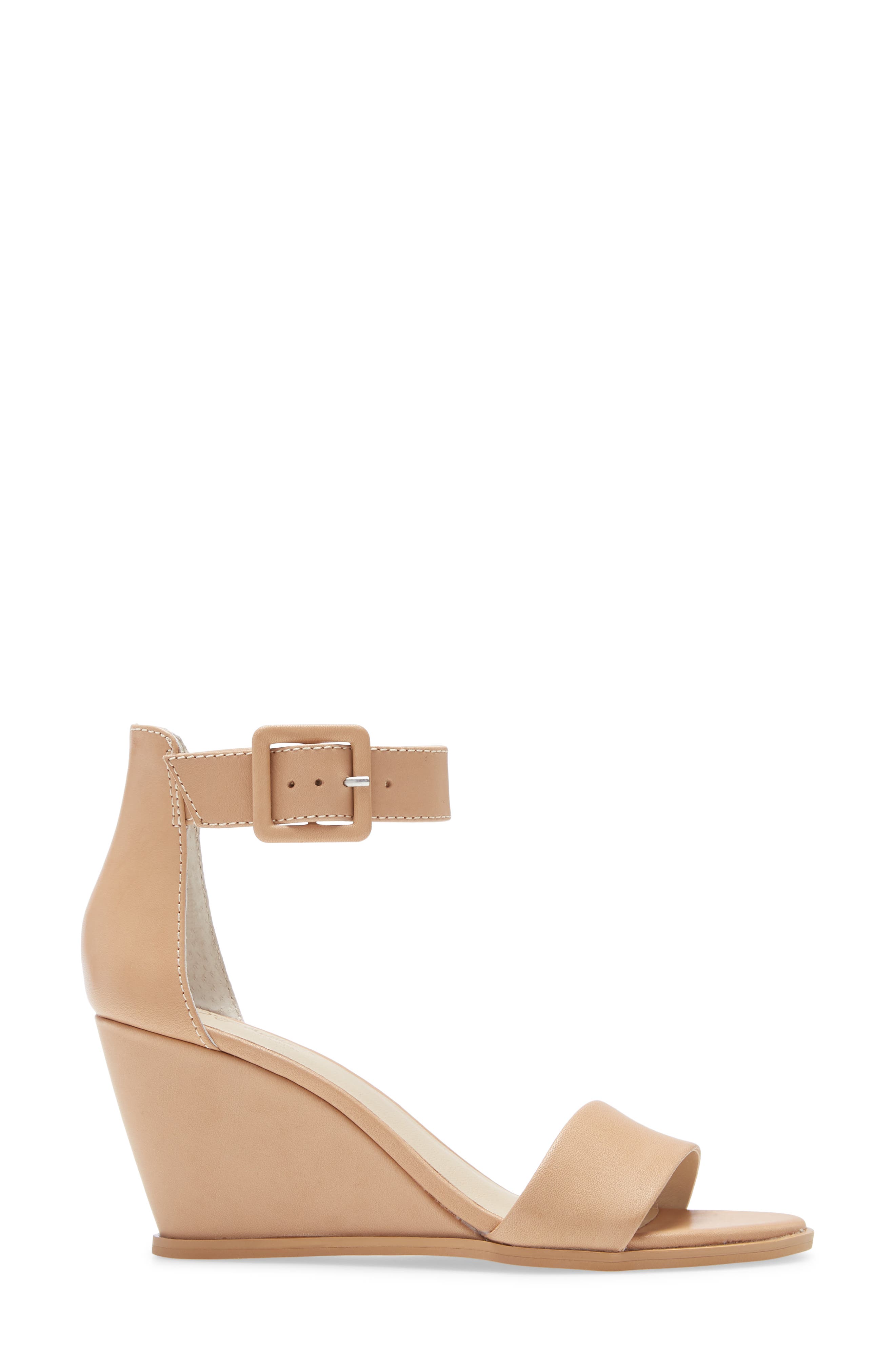 Cloud Nine Wedge Sandal, Alternate, color, BEIGE LEATHER