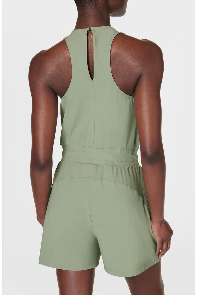 Explorer Racerback Romper, Alternate, color, SAVANNAH GREEN