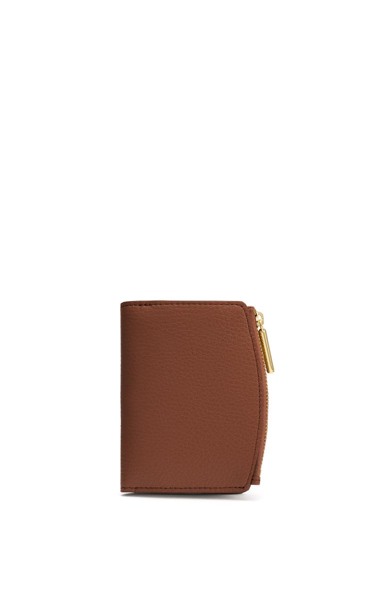 Cuyana Fold Zip Wallet, Main, color, Dark Chestnut