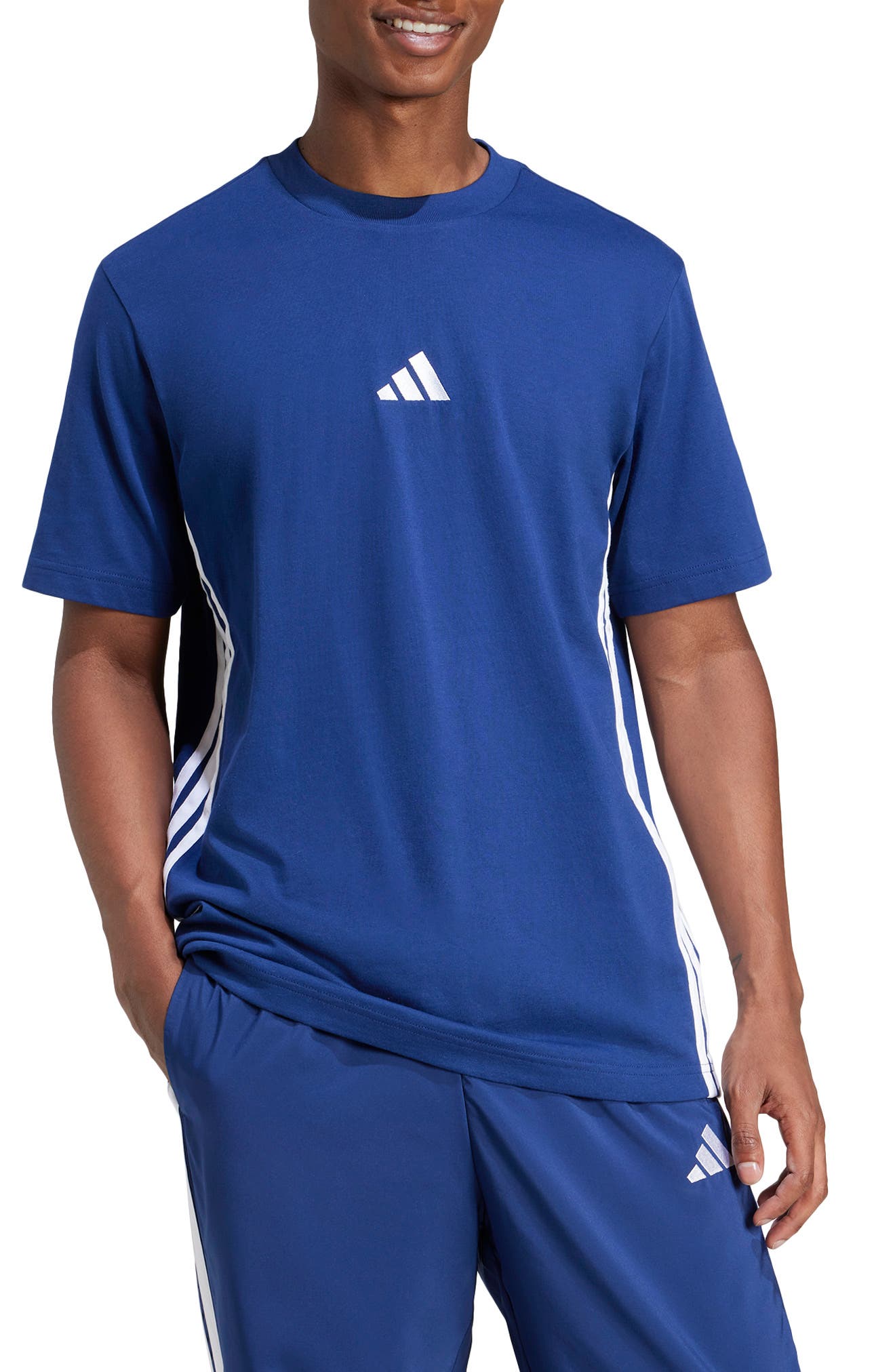 adidas 3-Stripes Cotton T-Shirt