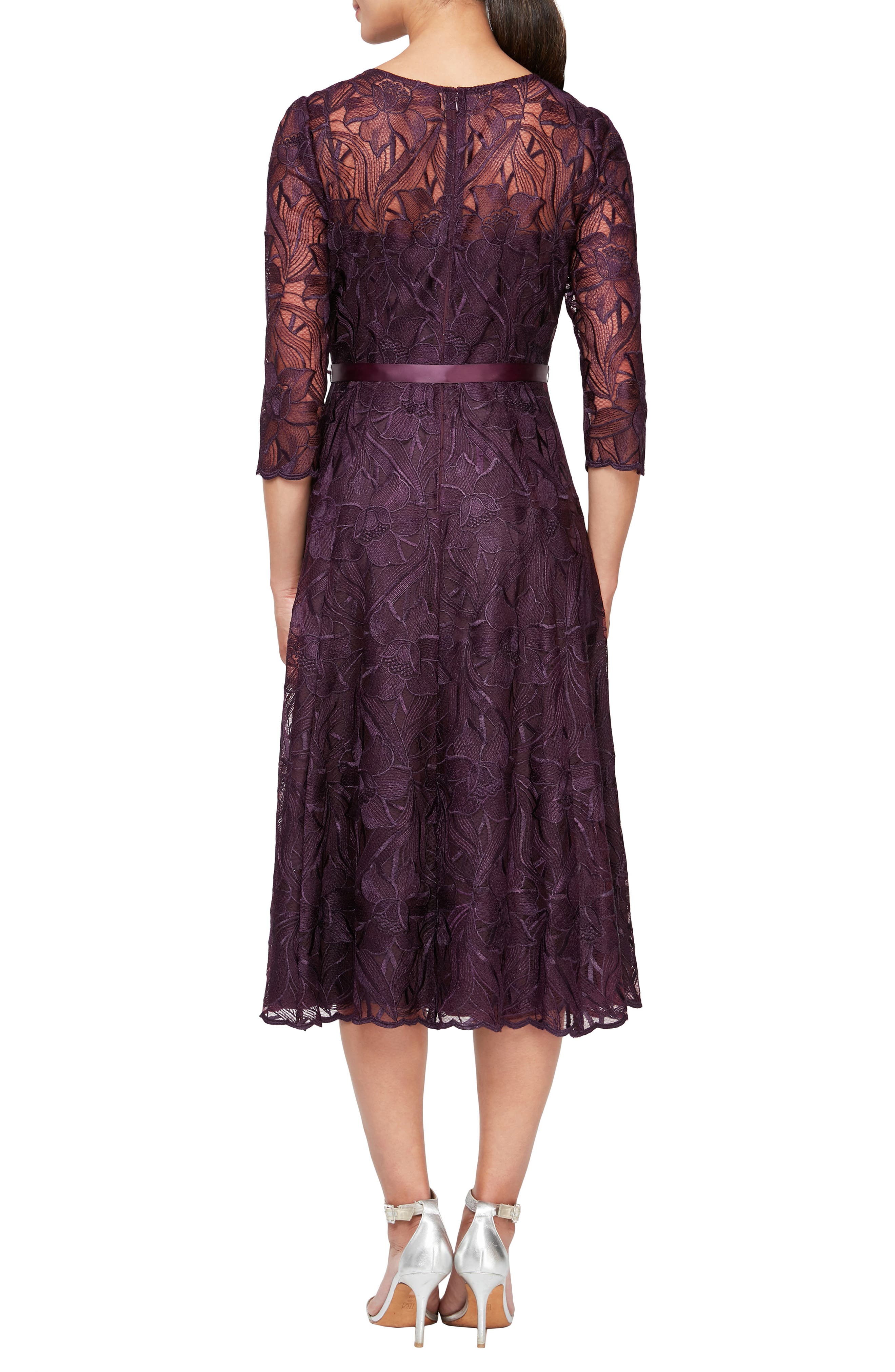 Embroidered Cocktail Dress - image 2
