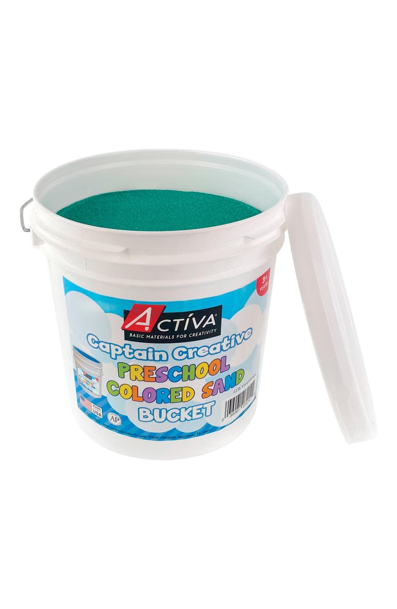 Activa 12 lb Bucket Colored Sand - Vivid Green, Main, color, Green