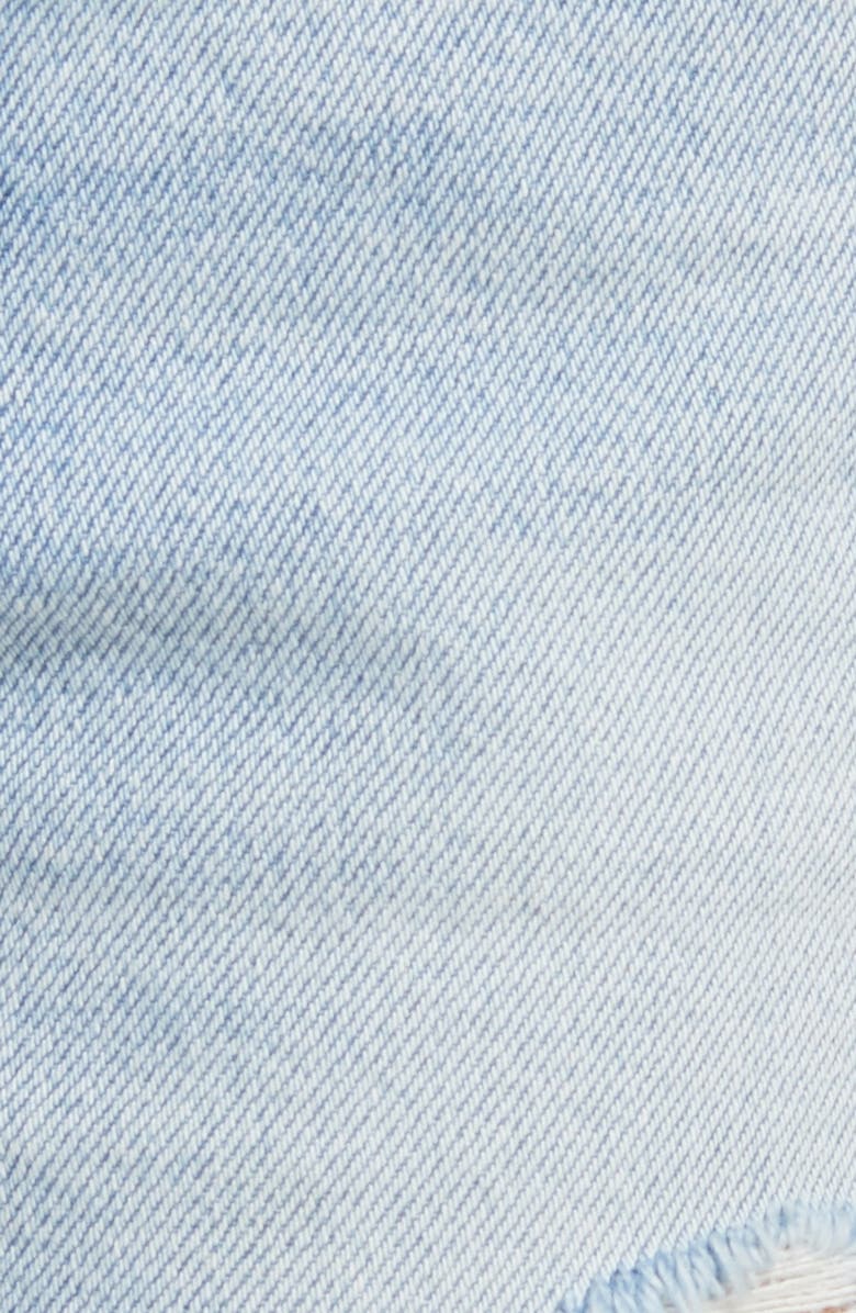 HIDDEN JEANS Nonstretch Ripped Cutoff Denim Shorts, Alternate, color, Light Wash