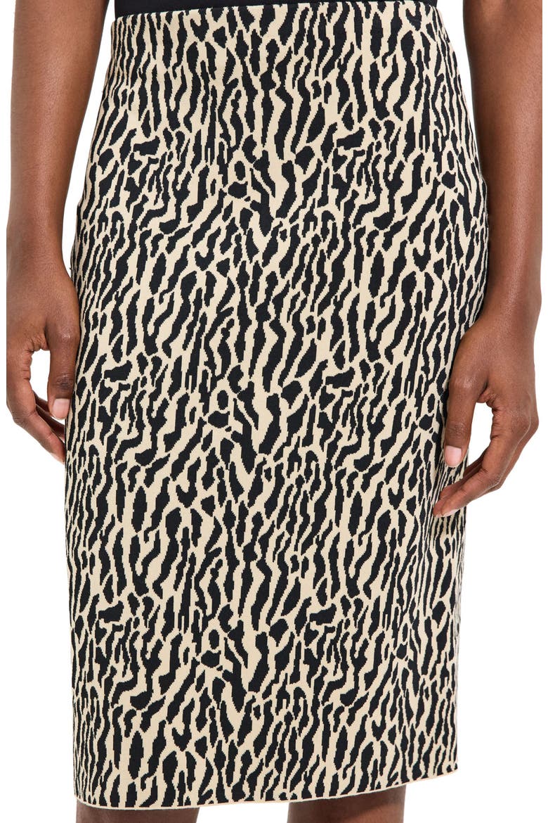 Bristol Print Pencil Skirt, Alternate, color, DARK ECRU/ BLACK