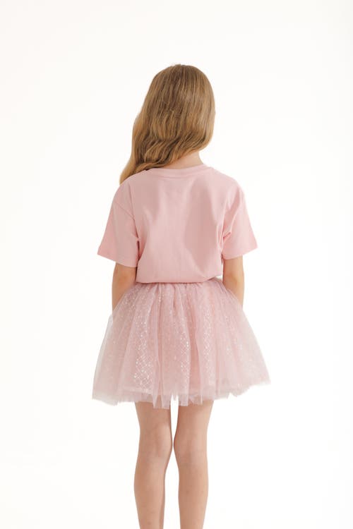 Mimi Tutu Glimmer Applique Outfit In Pink