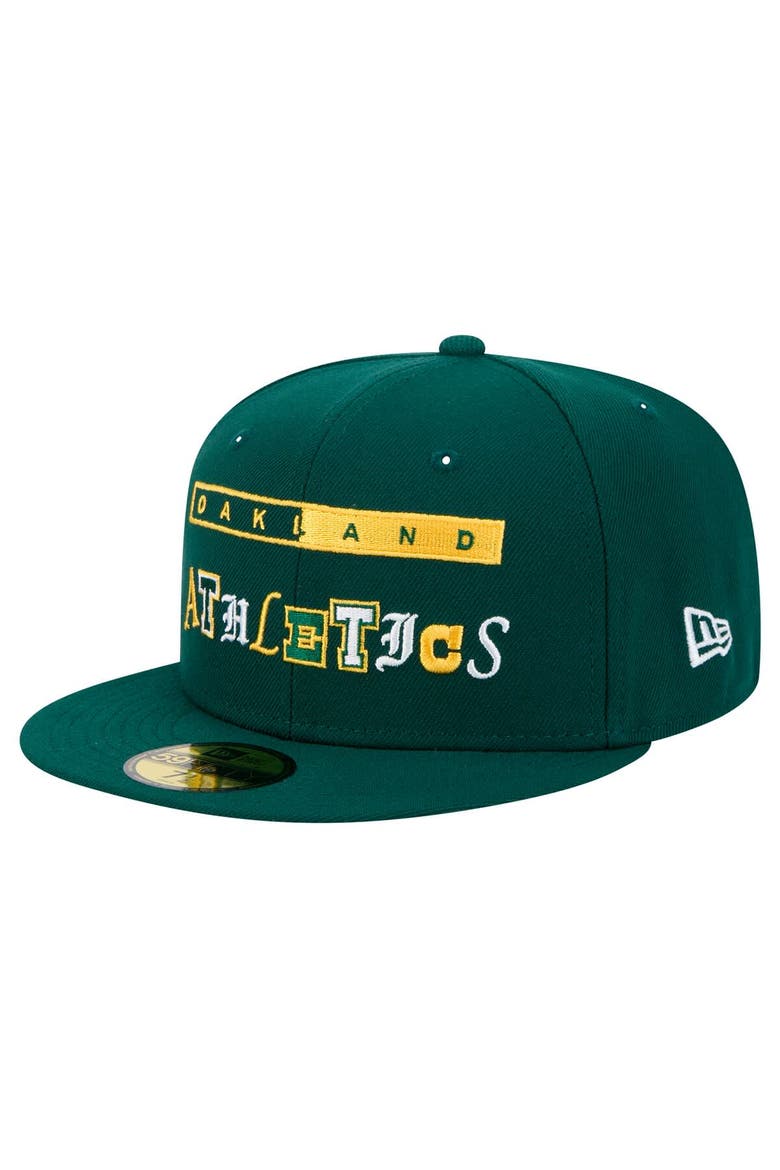 Men's New Era Green Oakland Athletics Ransom 59FIFTY Fitted Hat, Main, color, Green