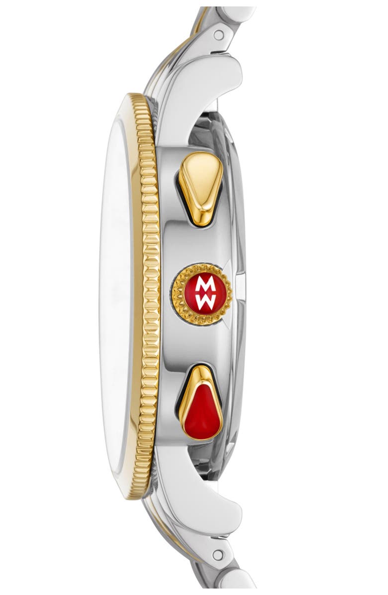 MICHELE Women's Diamond Accent Two-Tone Sport Sail Watch, 38mm - 0.06ctw, Alternate, color, 