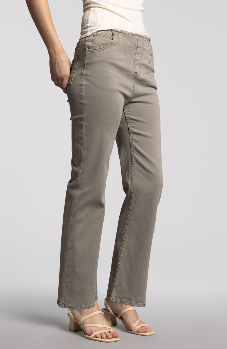 WEEKEND LOS ANGELES Manon Twill Pull-On Pants, Alternate, color, Brindle