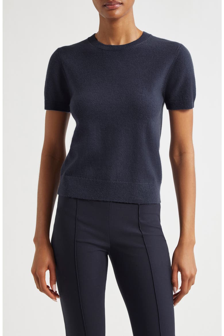 Wool & Cashmere Blend Crewneck Sweater, Main, color, COASTAL BLUE