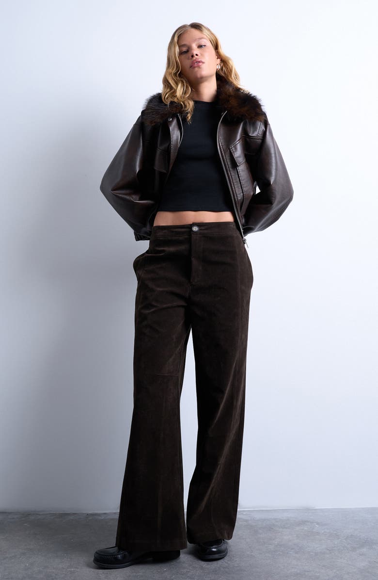 Topshop Everyday Crop Cotton T-Shirt, Alternate, color, Black