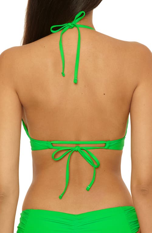 Becca Color Code Halter Bikini Top In Green