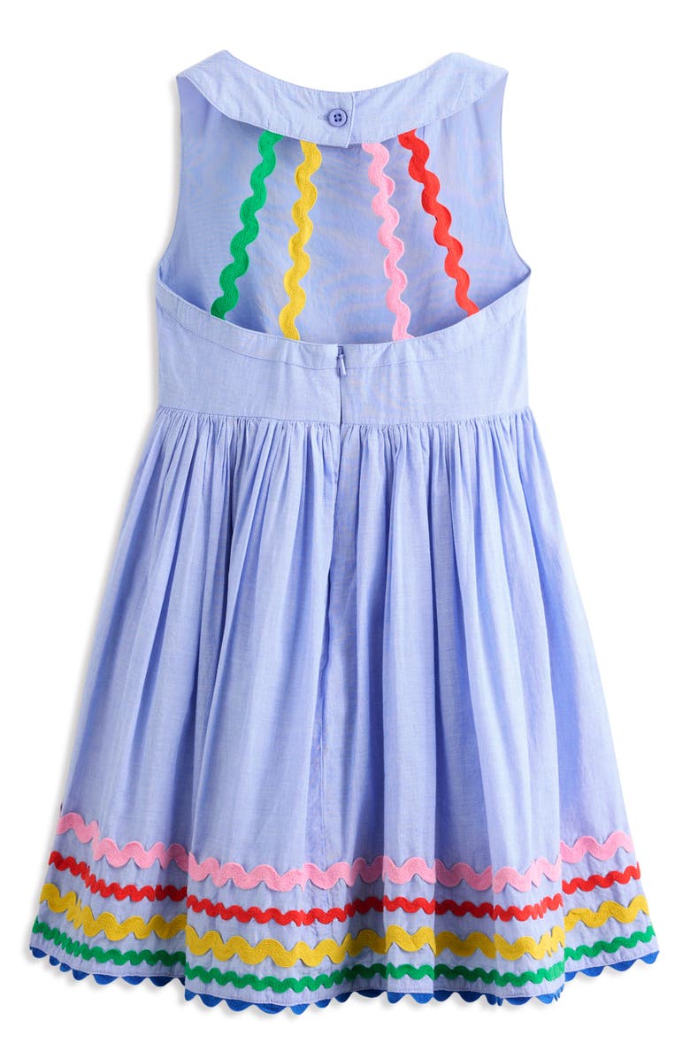 Mini Boden Kids' Harlow Rickrack Trim Dress, Alternate, color, 