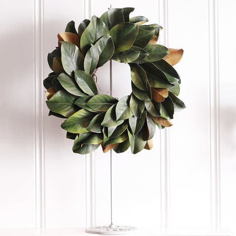 Real Touch Magnolia Leaf Mini Wreath